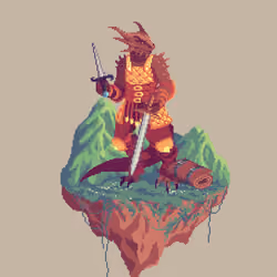 Guild Half-Dragon Shadowslice Rogue from The Mountains + Bedroll