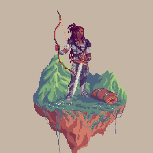 Valiant Human Witching Ranger from The Mountains + Bedroll