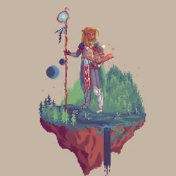 Dawn Elf Ledgerscript Wizard from The Forest + Caltrops