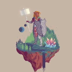 Dawn Elf Resplendence Cleric from The Forest + Crystal