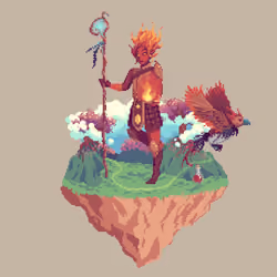 Ember Elemental Phoenix Druid from The Glade + Potion