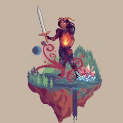 Fiendhorn Half-Demon Bloodmage Warlock from The Forest + Crystal