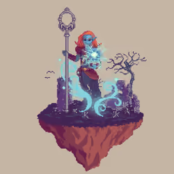 Dusk Half-Elf Kinetic Sorcerer from The Ruins + Caltrops