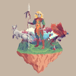 Goldleaf Elf Kingdom Druid from The Glade + Potion