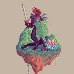 Forge Half-Dragon Fernshield Paladin from The Mountains + Crystal