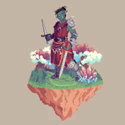 Bonebelter Half-Orc Shadowslice Rogue from The Glade + Crystal