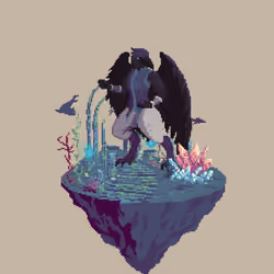 Ravenfolk Barefist Monk from The Temple + Crystal