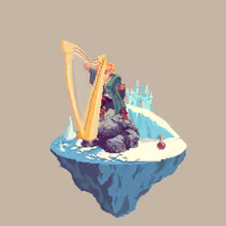 Surefoot Halfling Love Bard from The Castle + Potion