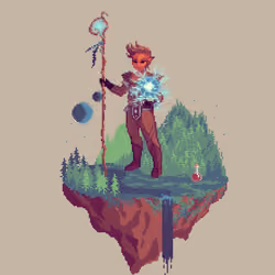 Dawn Half-Elf Lunomancy Oracle Wizard from The Forest + Potion