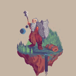 Silver Dwarf Restoration Cleric from The Forest + Bedroll