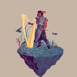Ramhorn Half-Demon Love Bard from The Temple