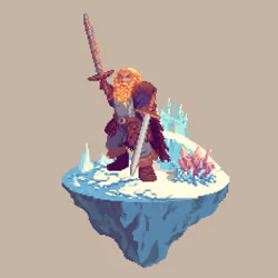 Gold Dwarf Frenzy Barbarian from The Castle + Crystal