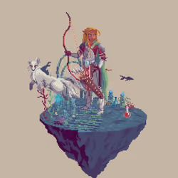 Dawn Elf Hunt Ranger from The Temple + Potion