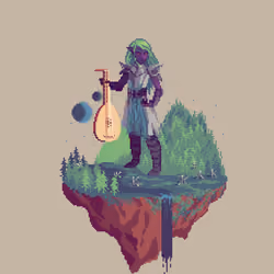 Dusk Elf Fable Bard from The Forest + Caltrops