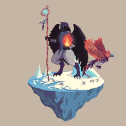 Ravenfolk Phoenix Druid from The Castle + Caltrops