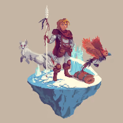 Wayfarer Human Kingdom Druid from The Castle + Bedroll