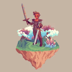Dawn Half-Elf Frenzy Barbarian from The Glade + Crystal