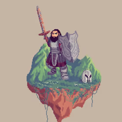 Lead Dwarf Gladiator Fighter from The Mountains + Helm