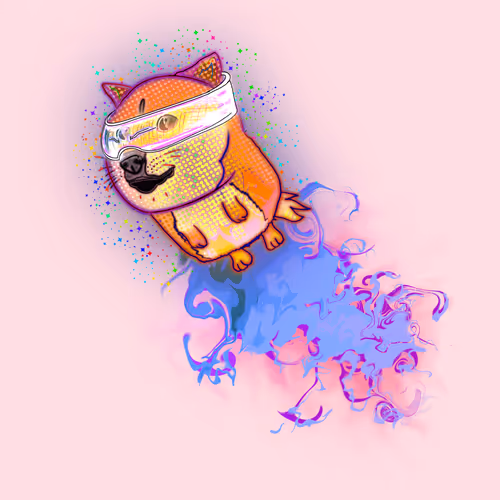 Doge Blast Off : Cyberpunk Doge