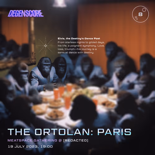The Ortolan Paris 2023 Ticket
