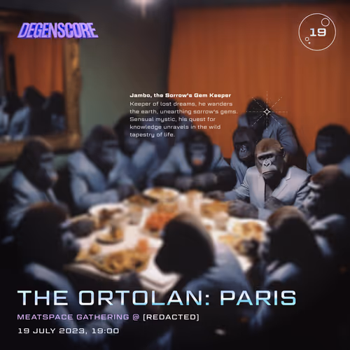 The Ortolan Paris 2023 Ticket