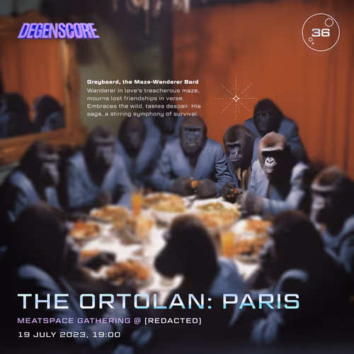 The Ortolan Paris 2023 Ticket