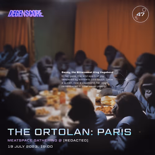 The Ortolan Paris 2023 Ticket