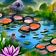 Claude Monet water lily pond