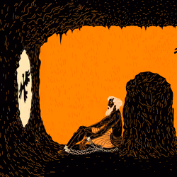 The bird in the cave