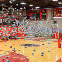 MIT Women's Volleyball Medium View, Uncrowded