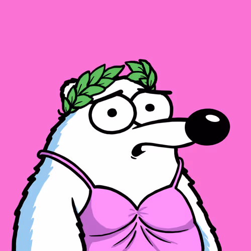 Fluffy Polar Bear #7786