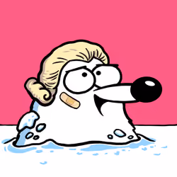 Fluffy Polar Bear #4989