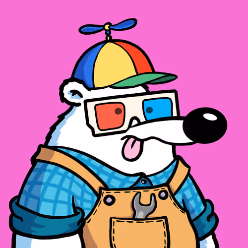 Fluffy Polar Bear #6740