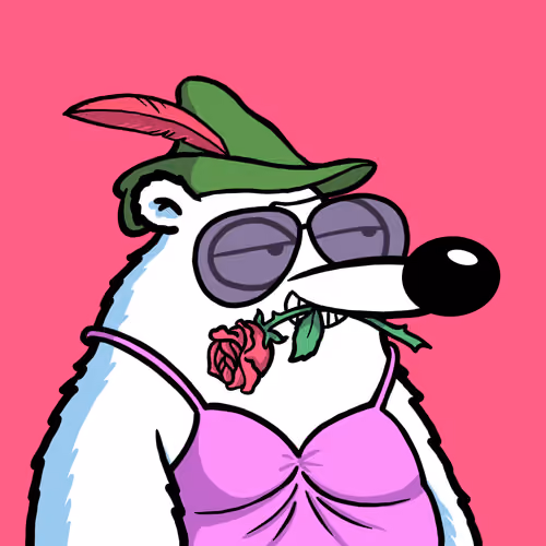 Fluffy Polar Bear #4288