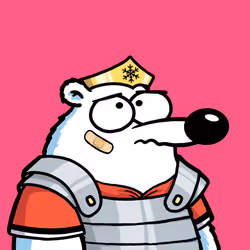 Fluffy Polar Bear #4496