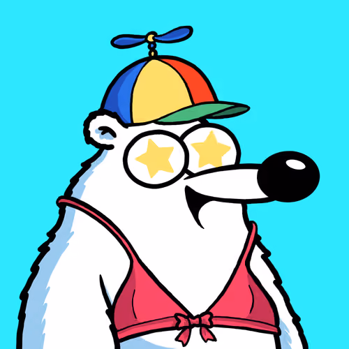 Fluffy Polar Bear #8800