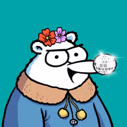 Fluffy Polar Bear #6216