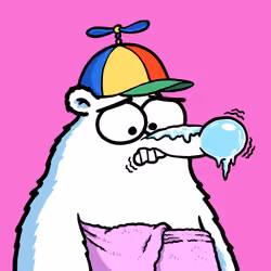 Fluffy Polar Bear #7702