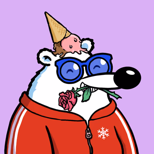 Fluffy Polar Bear #6229