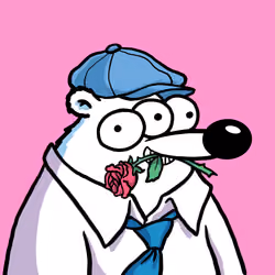 Fluffy Polar Bear #6083
