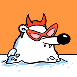 Fluffy Polar Bear #1855