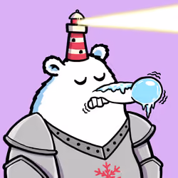 Fluffy Polar Bear #7176