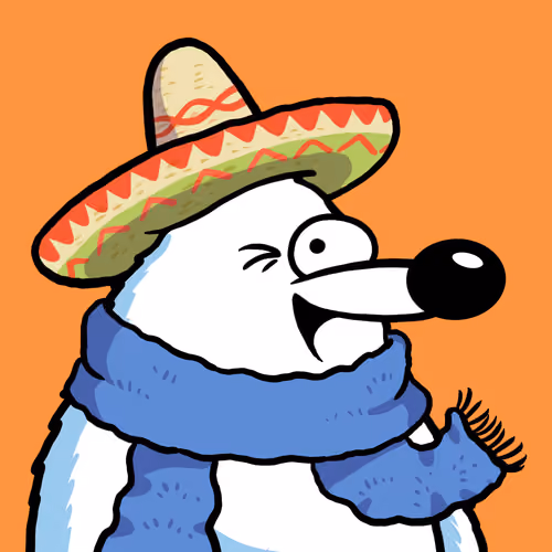 Fluffy Polar Bear #8222