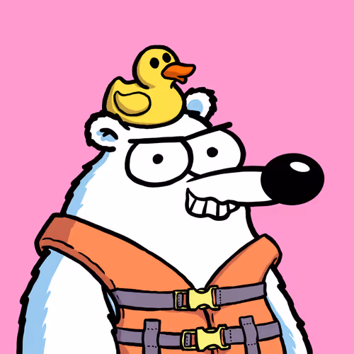 Fluffy Polar Bear #8998