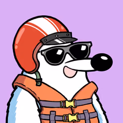 Fluffy Polar Bear #5665