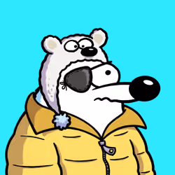Fluffy Polar Bear #4593