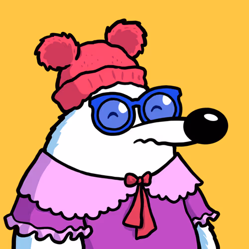 Fluffy Polar Bear #2843