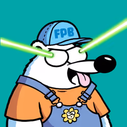 Fluffy Polar Bear #6556