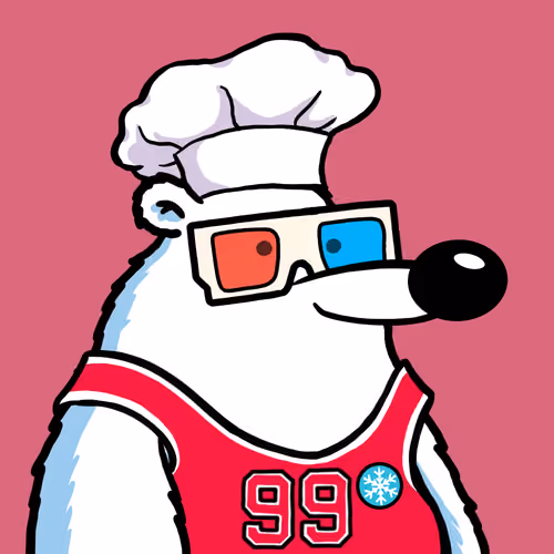 Fluffy Polar Bear #6653