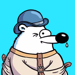 Fluffy Polar Bear #8960